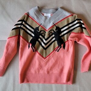 Burberry Gray and Pink Sweater